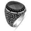 Black zircon stone