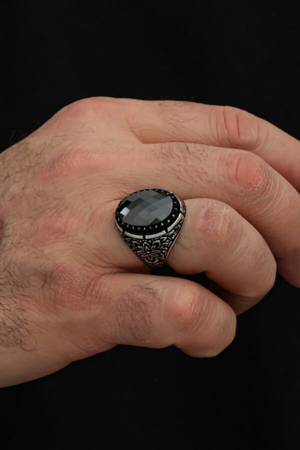 Black zircon stone