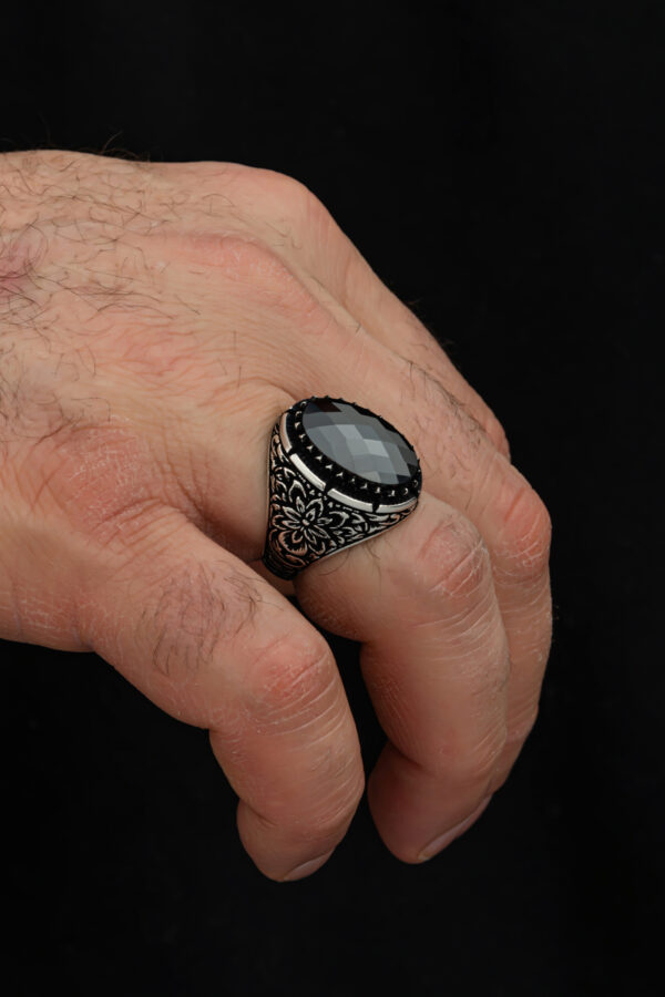 Black zircon stone