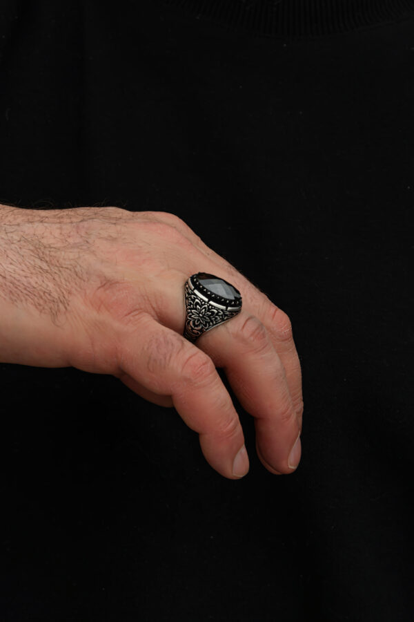 Black zircon stone