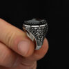 Black zircon stone