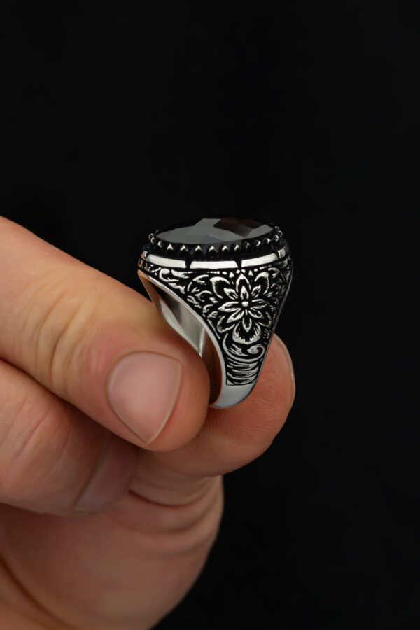 Black zircon stone